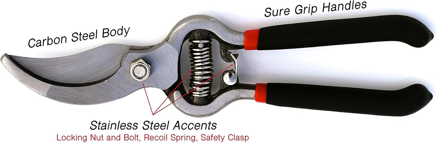 Classic Bypass Pruning Shears Clippers (Black)