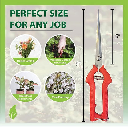 Long Blade Garden Pruning Snips Clippers