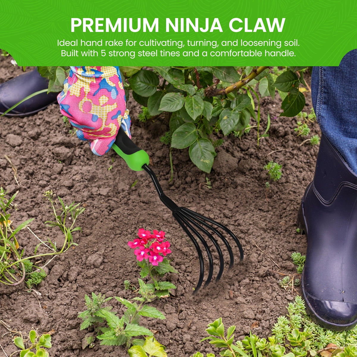 Ergonomic Cultivator Rake