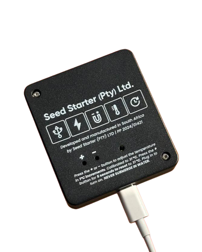 Black electronic device with instructions on the back