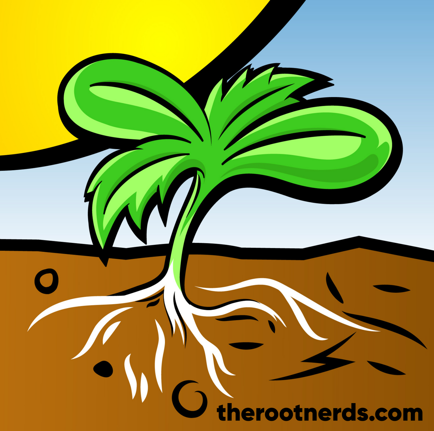 Root Nerds 1'x1' Flag